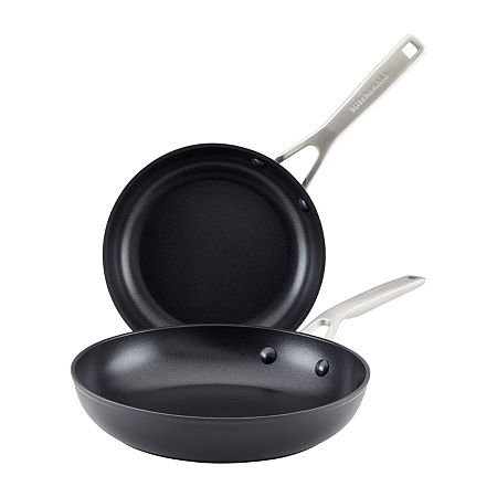 KitchenAid Hard Anodized 2-pc. Non-Stick Skillet Set, One Size, Black