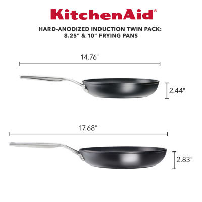 KitchenAid Stainless Steel 5-Ply Clad 2-pc. Non-Stick Skillet Set
