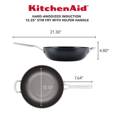 KitchenAid Hard Anodized 12.25" Wok