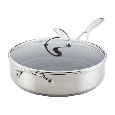 Circulon Steelshield Stainless Steel 14 Wok with Lid, Color: Silver -  JCPenney