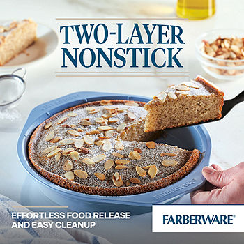 Farberware Nonstick Bakeware Nonstick Baking Pan/Nonstick Cake Pan, Square  - 9 Inch, Gray & Nonstick Bakeware Baking Pan/Nonstick Cake Pan, Rectangle