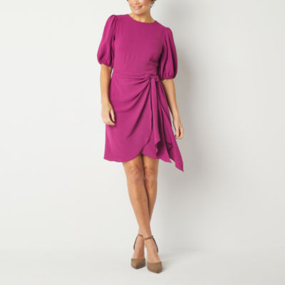 Melonie T Short Sleeve Sheath Dress