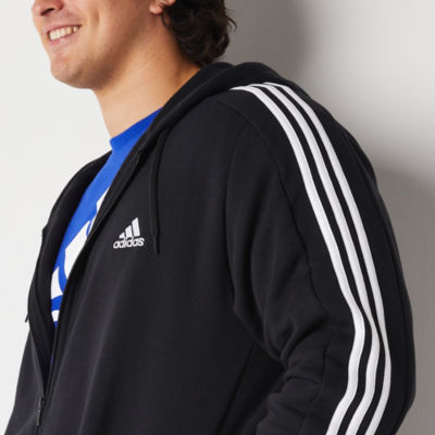 adidas Mens Long Sleeve Zipper Active Big and Tall Hoodie