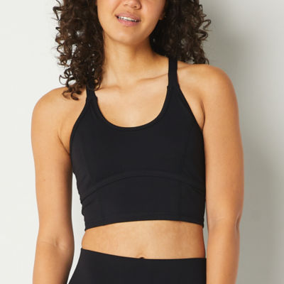 Arizona Womens Juniors U Neck Sleeveless Active Tank Top