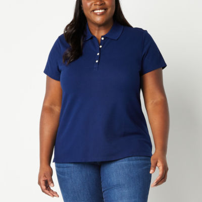 St john's bay shop polo shirts womens