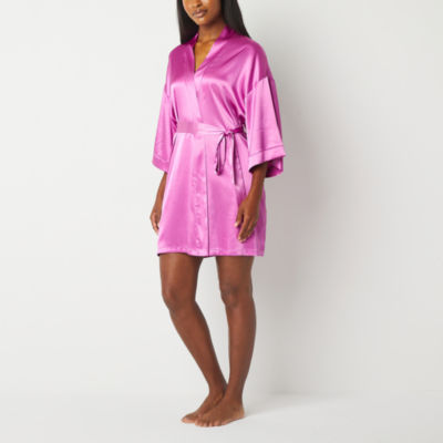 Ambrielle Womens 3/4 Sleeve Short Length Robe