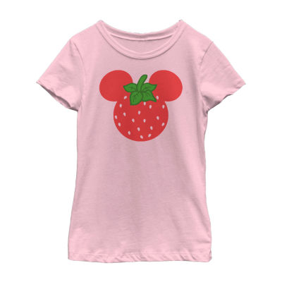 Little & Big Girls Disney Round Neck Short Sleeve Minnie Mouse Graphic T-Shirt