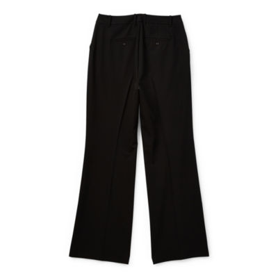 Worthington Womens Adaptive Curvy Fit Straight Trouser