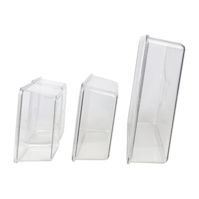 Martha Stewart 4 Pack Clear Storage Boxes And Lids