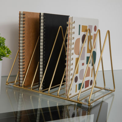 Martha Stewart Gold Mesh 9 Slot File Holder