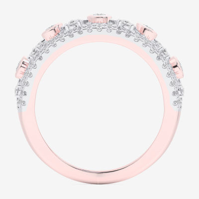 G-H / Si1-Si2) CT. T.W. Lab Grown White Diamond 10K Rose Gold Band