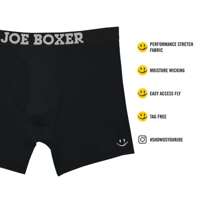 Joe Boxer Performance Mens 4 Pack Briefs