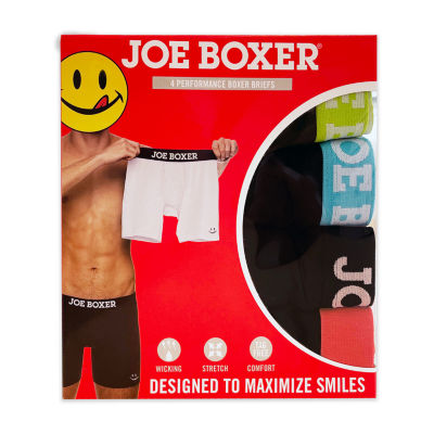 Joe Boxer Men's Marble Performance Briefs, Set of 4