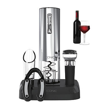 Iconic 5-in-1 Wine Set 9057JCP, Color: Silver - JCPenney