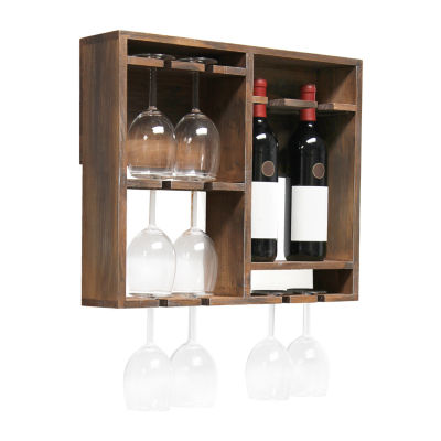 All the Rages Elegant Designs Bartow Wall Mounted Wine Rack