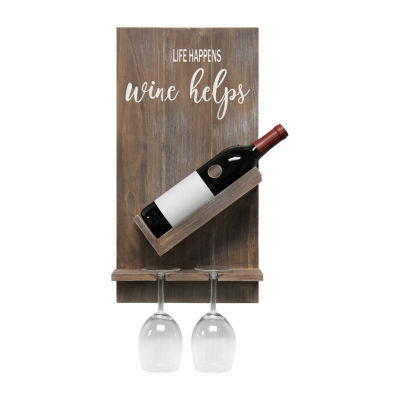 All the Rages Elegant Designs Lucca Wall Mounted Wine Bottle Holder