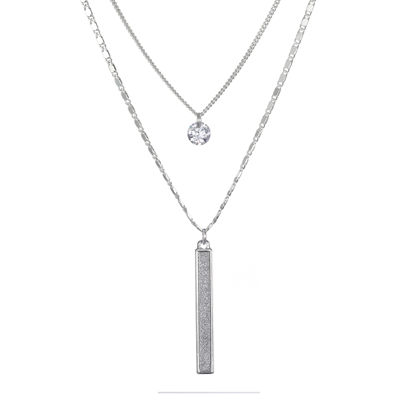 Bijoux Bar Delicates 19 Inch Bar Strand Necklace