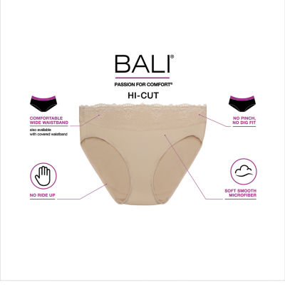 Bali Passion For Comfort Womens High Cut Panty Dfpc62