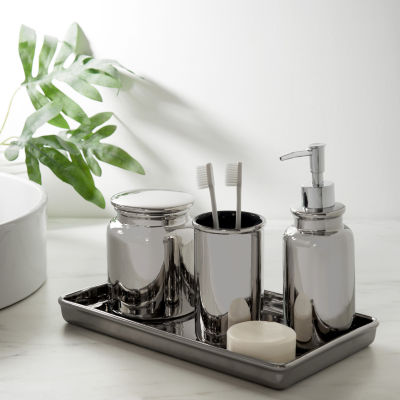 Fieldcrest Luxury Metallic Vanity Tray, Color Silver JCPenney