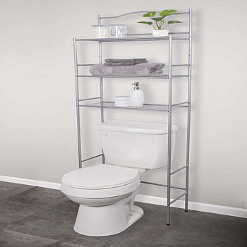 Kenney 3-Tier Over the Toilet Space Saver, Color: Polished Pewter - JCPenney