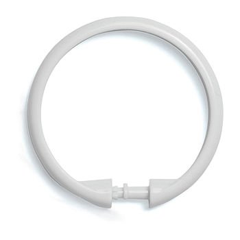 Kenney White Smooth Shower Rings