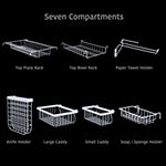 Gourmet Basics by Mikasa Over Sink Expandable Wall Organizer