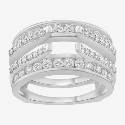 Womens / CT. T.W. Natural White Diamond 14K Gold Wedding Ring Guard