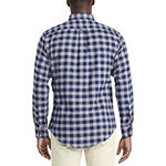 IZOD Mens Long Sleeve Moisture Wicking Classic Fit Flannel Shirt