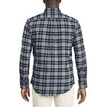 IZOD Mens Long Sleeve Moisture Wicking Classic Fit Flannel Shirt
