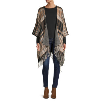 Liz Claiborne Plaid To Herringbone Wrap JCPenney