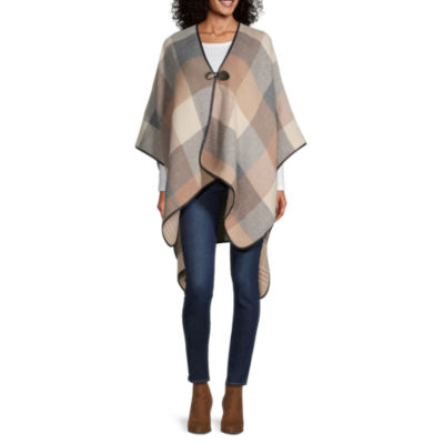 Liz Claiborne Plaid To Tweed Wrap JCPenney