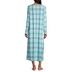 Adonna Womens Long Sleeve Crew Neck Brushed Nightgown