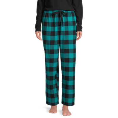 Sleep Chic Womens Pajama Fleece Pants With Socks