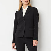 Black Label by Evan-Picone Suit Jacket, Color: Natural White