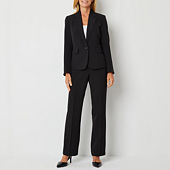  Le Suit Women's Petite Jacket/Skirt Suit, Chambray