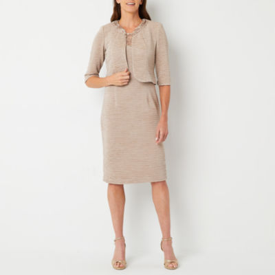 Maya Brooke Jacket Dress, Color Almond JCPenney