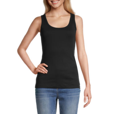 St. John's Bay Womens Scoop Neck Sleeveless Tank Top JCPenney