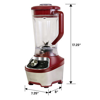 PowerCrush Multi-Function Blender with 6-Cup Glass Jar, Red