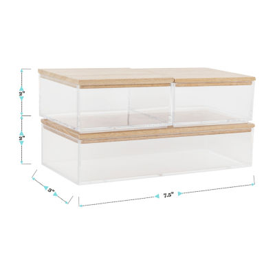 Martha Stewart 3 Pack Bins With MDF Lids