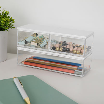 Martha Stewart 3 Pack Bins With MDF Lids