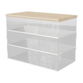 3PK 12x6 Clear/Gold Organizers BE-PB8973-G-3-CLRGLD-MS