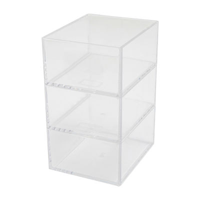 Martha Stewart 3 Pack 3X3.75 Clear Organizer