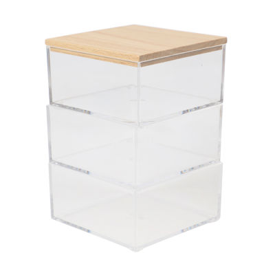 Martha Stewart 3 Pack Bins With MDF Lid