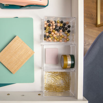 Martha Stewart 3 Pack Bins With MDF Lid