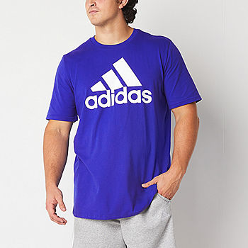 adidas Mens Crew T-Shirt Tall Big JCPenney - Neck and Sleeve Short