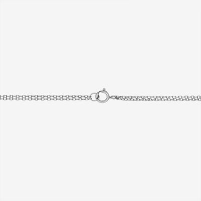 Womens White Mother Of Pearl Sterling Silver Pendant Necklaces