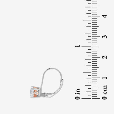 Womens 1 3/4 CT. T.W. White Zirconia Sterling Silver Drop Earrings