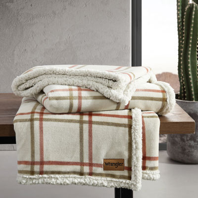 Wrangler Colt Plush Reversible Lightweight Throw