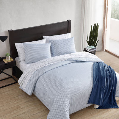 Eddie Bauer Ticking Stripe Duvet Cover Set