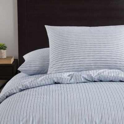 Eddie Bauer Ticking Stripe Duvet Cover Set